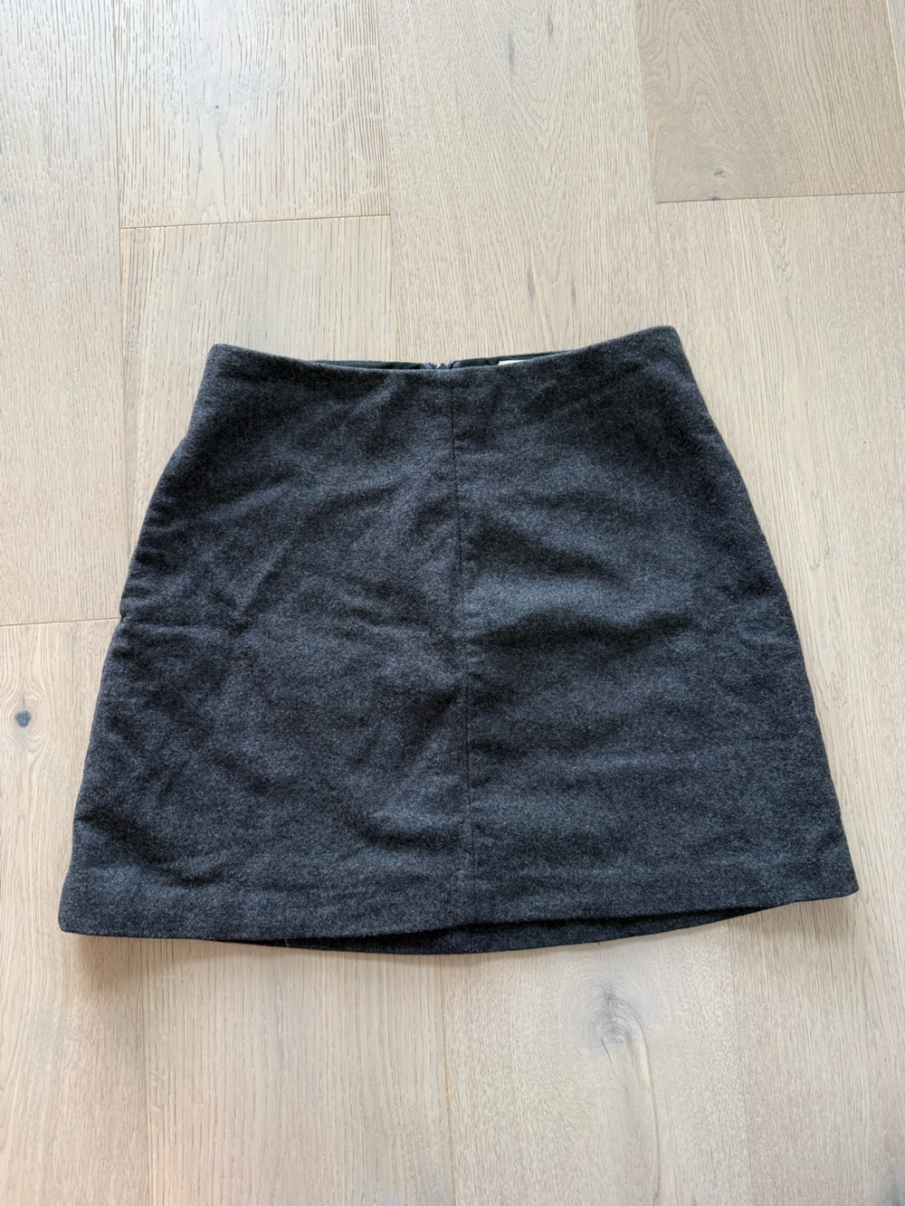 Wilfred Dark Grey Wool blend A line skirt